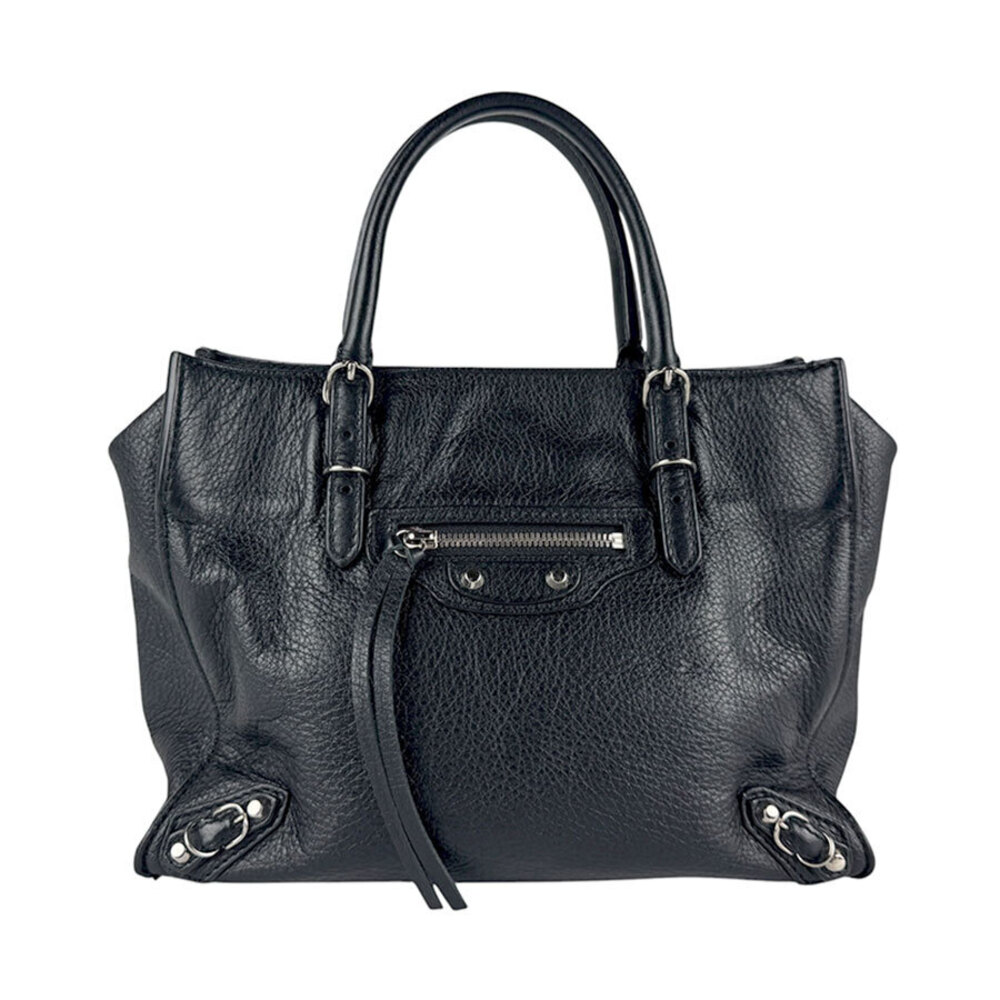 Balenciaga Paper Black Bag Shoulder Leather - Picture 2 of 4